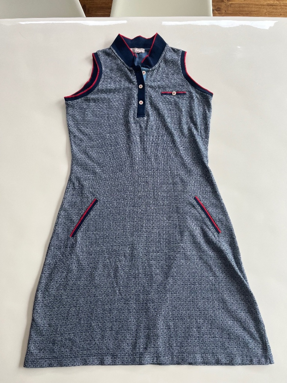Retro blue dress, S